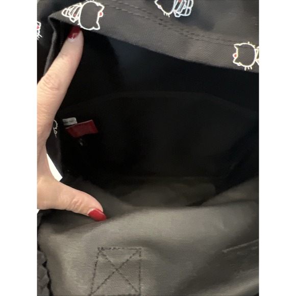 Manhattan Portage Hello Kitty‎ Collaboration Backpack Rare 13.5 X 15 NWOT Black main image 13